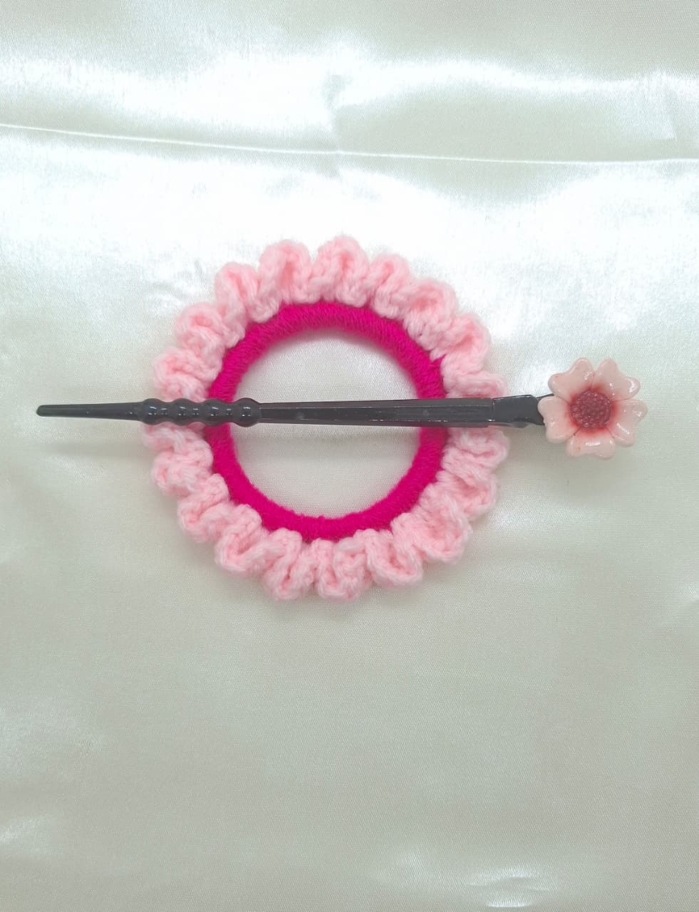 Crochet Hair Bun Pin